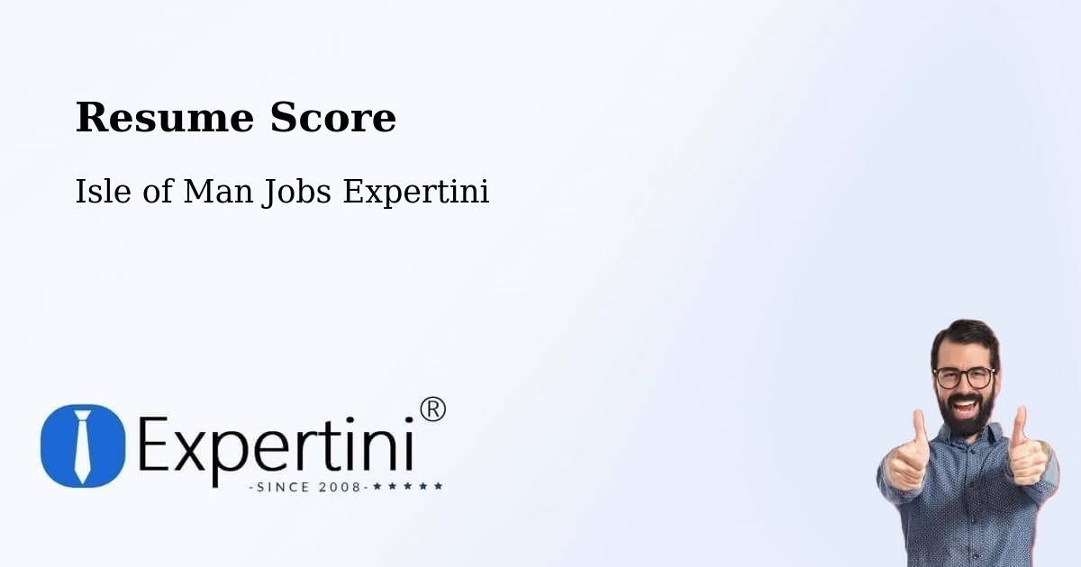 Resume Score & Job Description Match Tool – Colby - Isle of Man Jobs Expertini